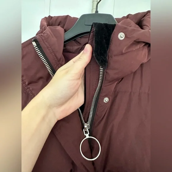 SOLD! SOLD! IENKI IENKI Puffer Jacket in Bordeaux Nylon Size M - Picture 14 of 16